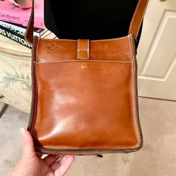 Patricia Nash Crossbody Bag Cognac Brown EEUC - Picture 4 of 5